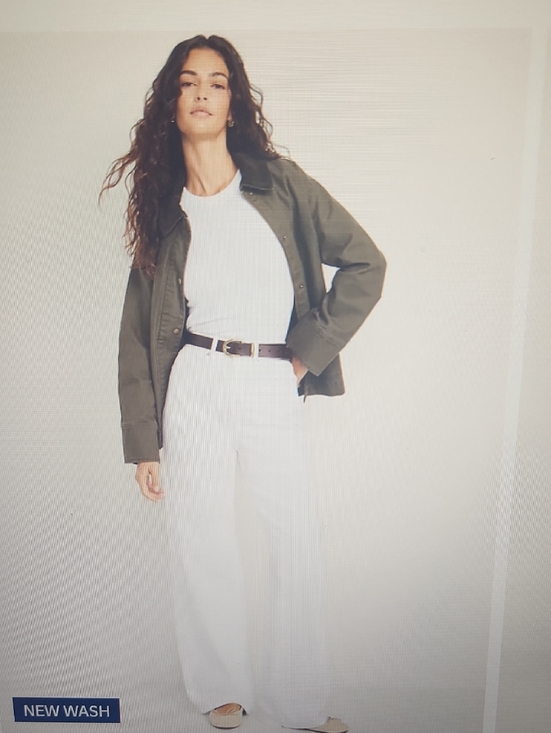 Old Navy Denim - High waisted flattering wide legged Old Navy White Straight-Leg Women's Jeans